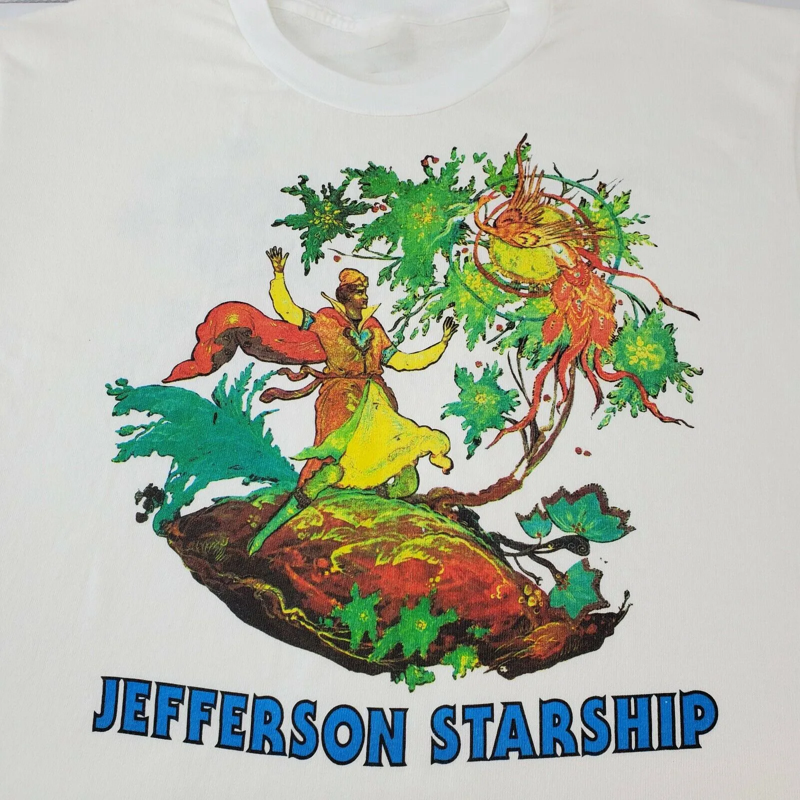 Rare Jefferson Starship Deep Space Tour Unisex Cotton T-Shirt All Size