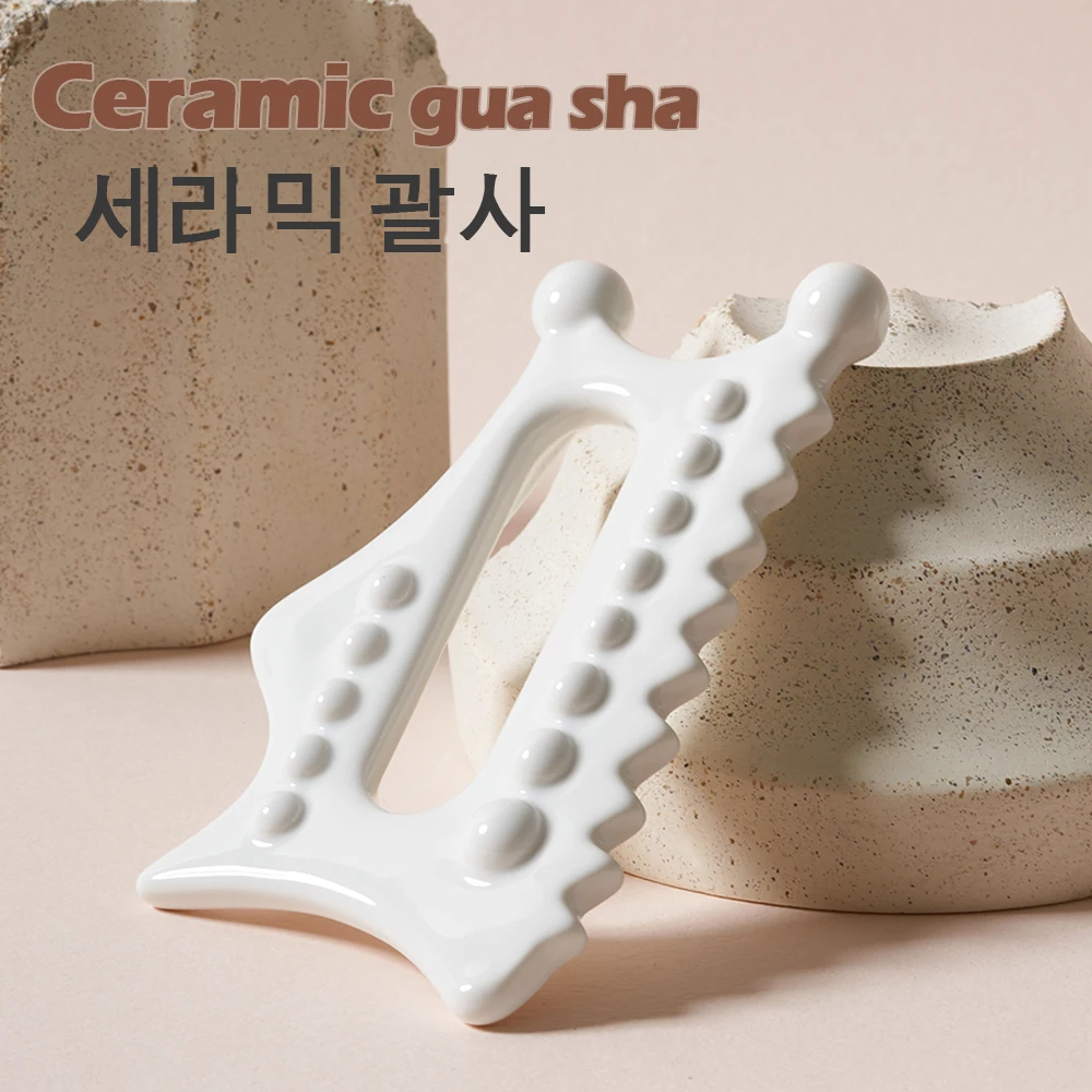 

Korean Ceramic Gua Sha Tools Body Muscle Relief Massage Guasha Board Face Massagers for Face Lift