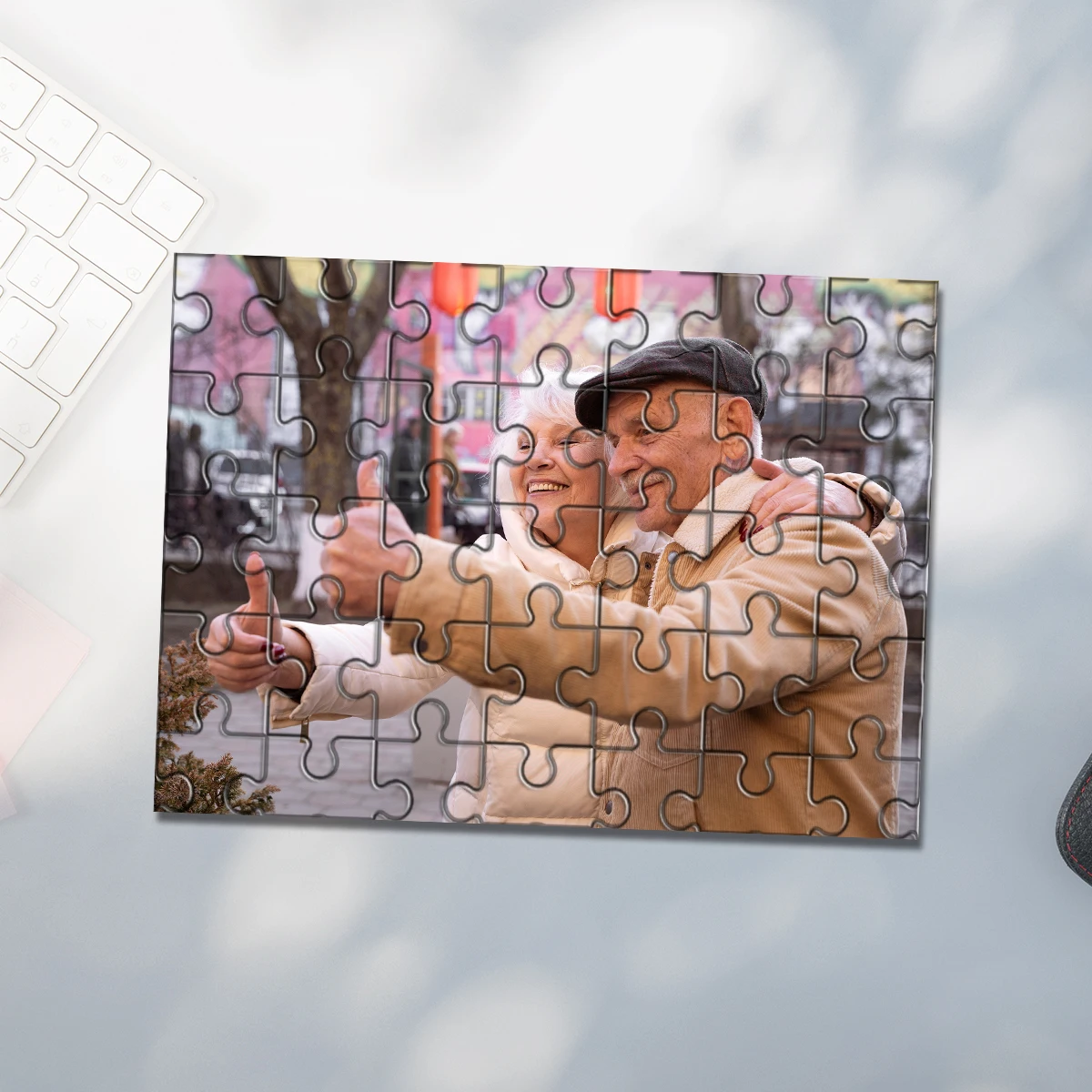 35/300/500/1000pcs Personalized Custom Photo Puzzle couple photos Parent-Child Interactive Diy Assemble Game Toy view 2