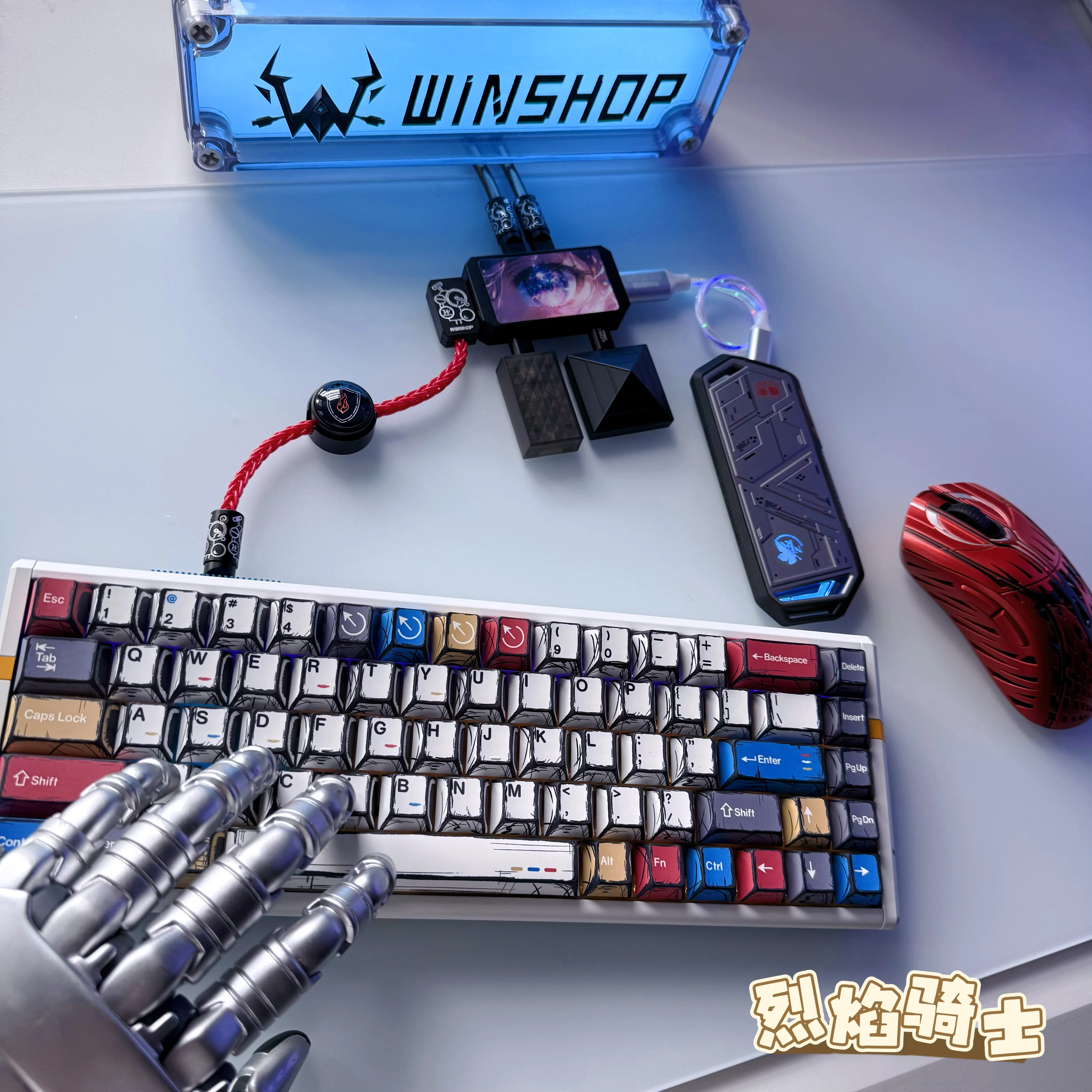 WINSHOP Esports USB HUB 2-in-1 - Desk Setup Keyboard recension och pris