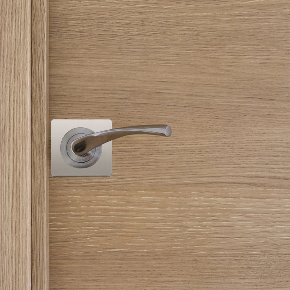 

4pcs Repair Board Reinforcement Plate Stainless Steel Deadbolt Plate Metal Door Knob Plates Front Door