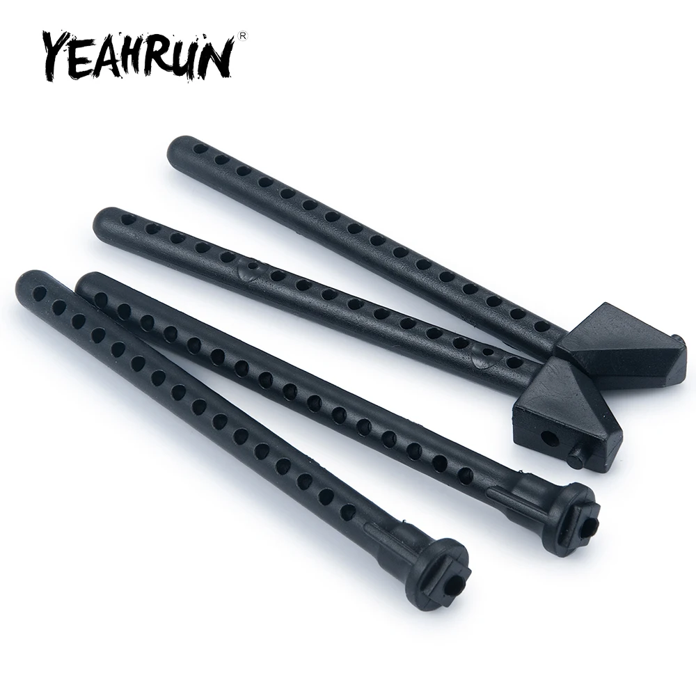 YEAHRUN-Supports de poteau de carrosserie en plastique, pièces de mise à niveau de modèle de voiture à dérive RC, Sakura D4, D3, 1/10, 4 pièces