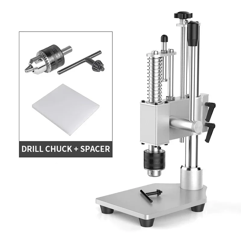 Manual Press Stamping/Capping; Drill Chuck Stamping Workbench; Precision Part Press-Fitting/Mortise-and-Tenon Riveting