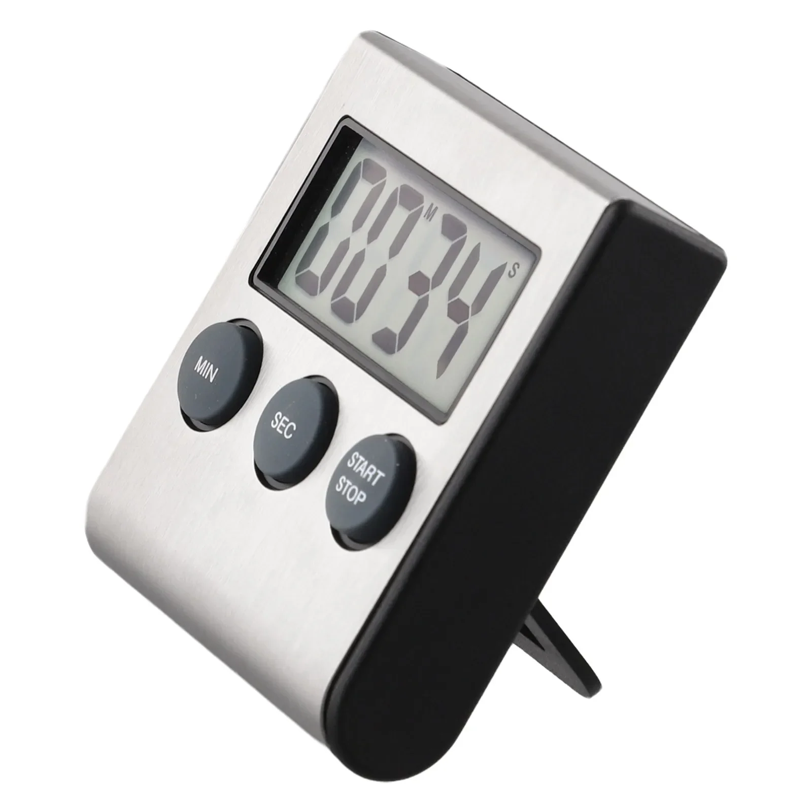 

LCD Display Timer Electronic Timer Compact Size Hook For Hanging Large LCD Display Retractable Bracket Rubber Magnet Back