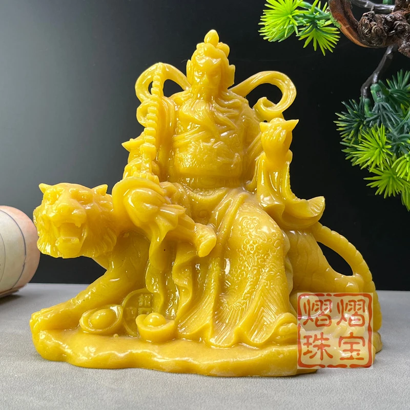 Imitation Shoushan Stone Zhao Gongming Wealth God Standing Tiger Wealth God Martial God Xuantan Zhenjun - A powerful and auspici