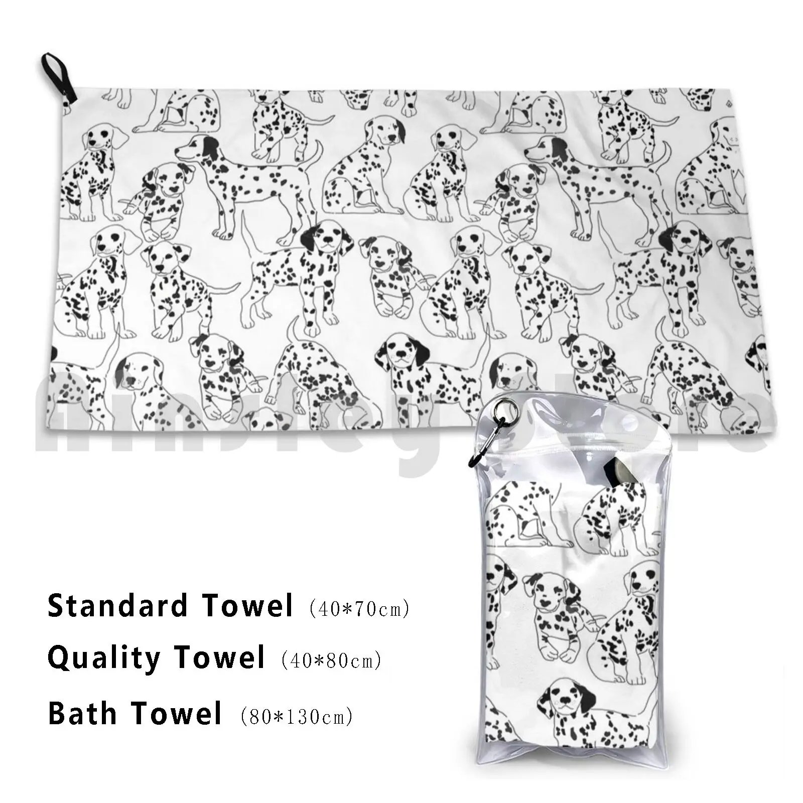 Dalmatian Party Custom Towel Bath Towel Dalmatian Dog Puppy Pet Dog Lovers Love Dogs Animals Dalmatian I