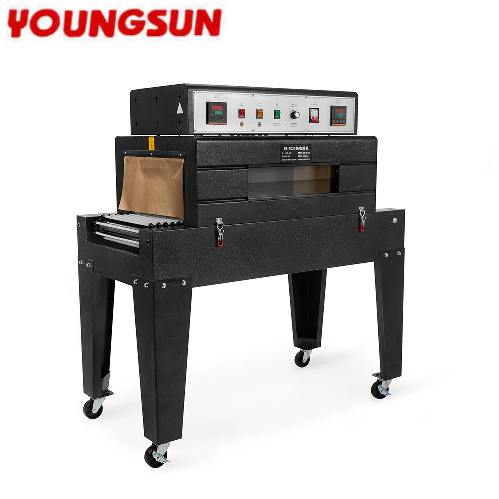 

Chain 4020 Automatic Roller Tunnel Bottle Jet Double Heat Shrink Film Packing Machine