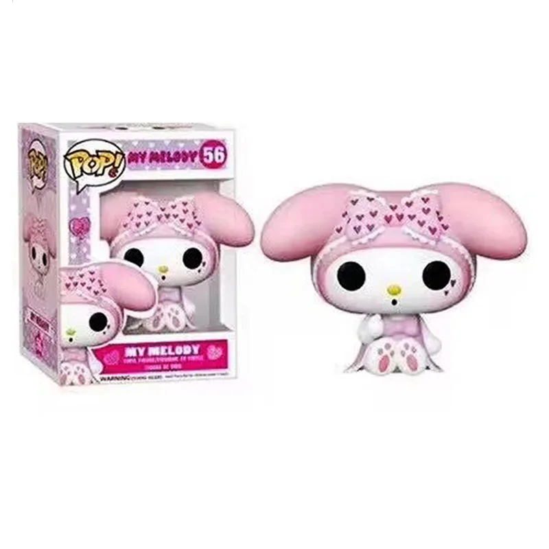 Sanrio Pop Actiefiguren Funko Model Anime Hello Kitty Kuromi Desktop Decoratie Leuke Gk Figuren Model Speelgoed Kid Kerstcadeau