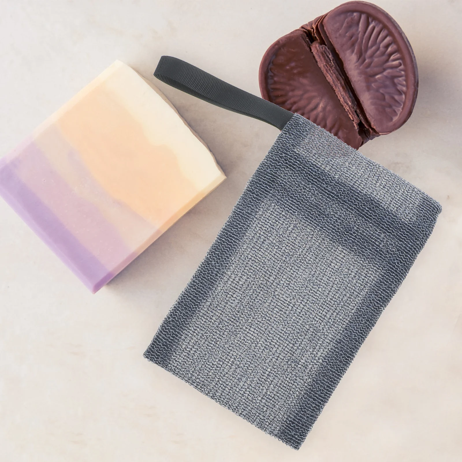 

4pcs Bags For Bar Soap Nylon Exfoliating Pouch Shampoo Bar Storage Bag Soap Scrubber Pouch For Shower Bathroom Use