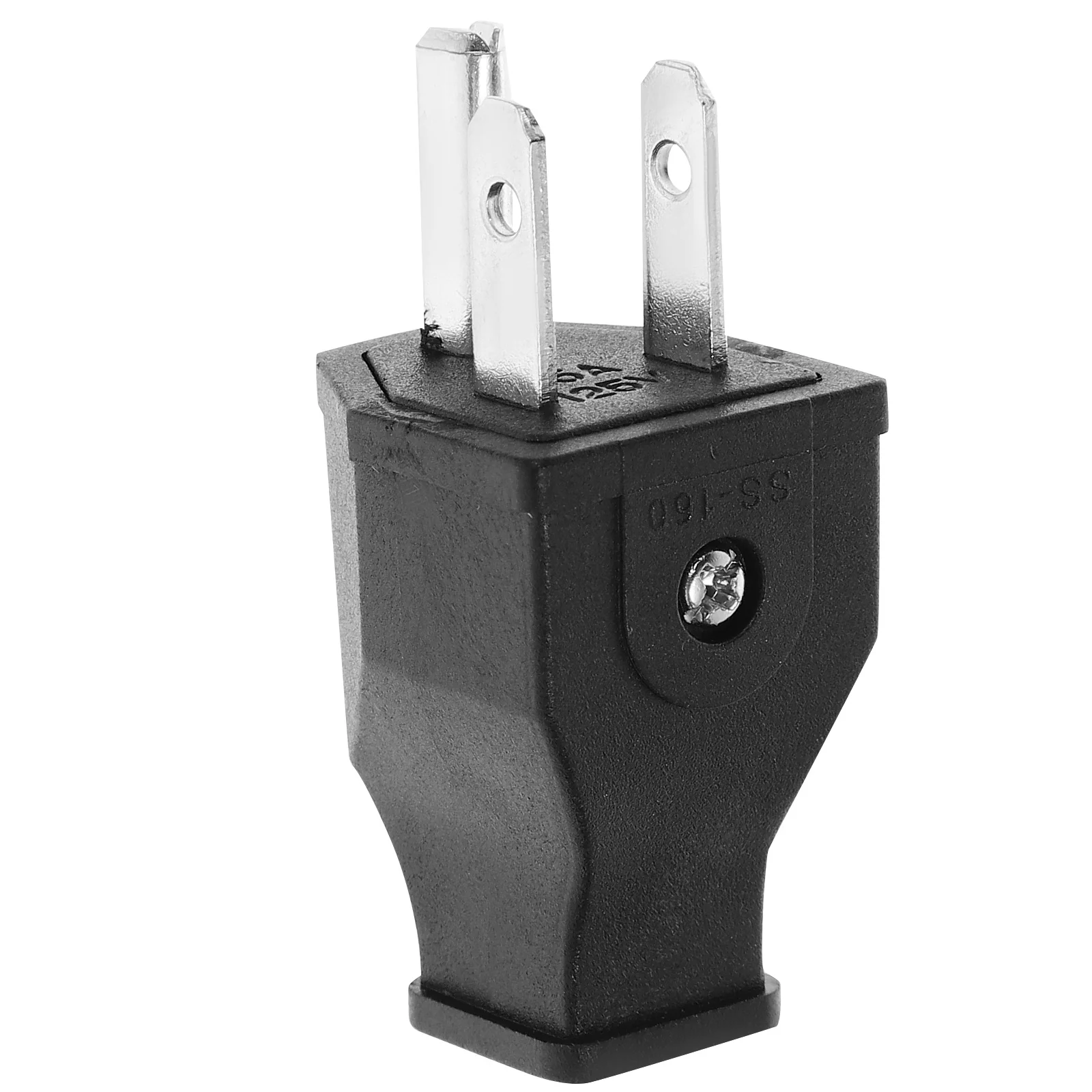 

15A Us Plug Replacement 3 Prong Heavy Duty Angle Male Plug For Extension Cord Repair Portable Inverter Electrical Connector