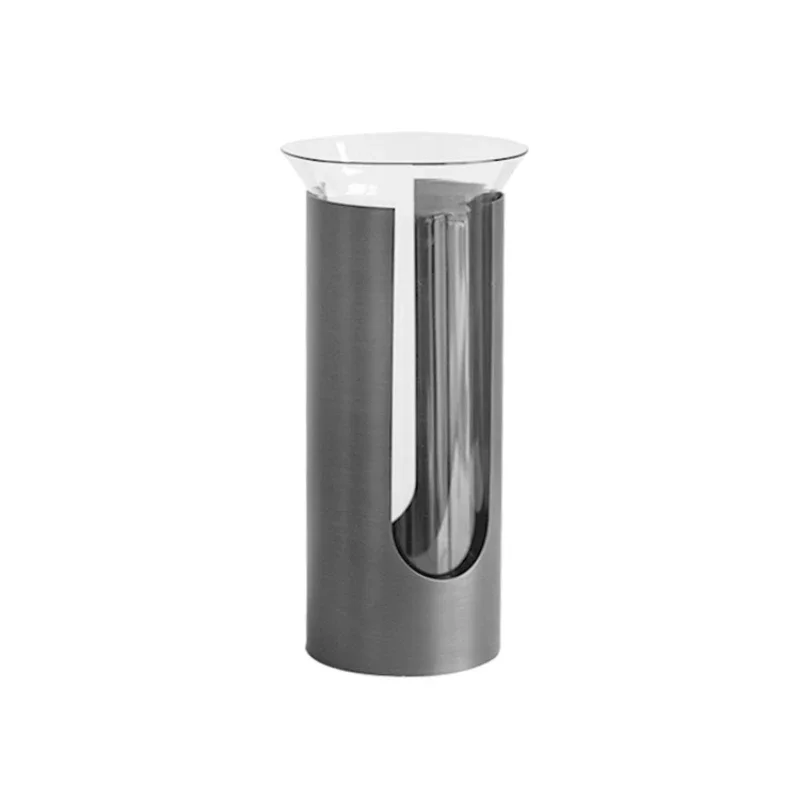 

Simple modern metal glass vase ornament model room villa flower arrangement decoration hotel homestay soft decoration