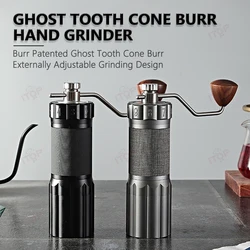 ITOP HG60 Manual Grinder 7-Core 48mm Ghost tooth Cone Burr Hand Grinder Externally Adjustable Grinding Degree Coffee Grinder