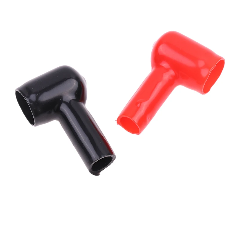 

HOT 1Pair Car Motorcycles Battery Negative Positive Terminal Cover Cap Boat Insulating Protector Replacement Batteries
