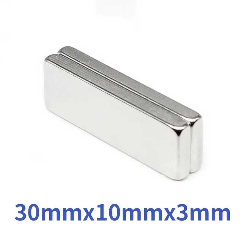 2/5/10/20/30/50PCS 30x10x3mm Block Super Strong Powerful Magnets Sheet N35 Permanent Magnet 30x10x3  Neodymium Magnet 30*10*3