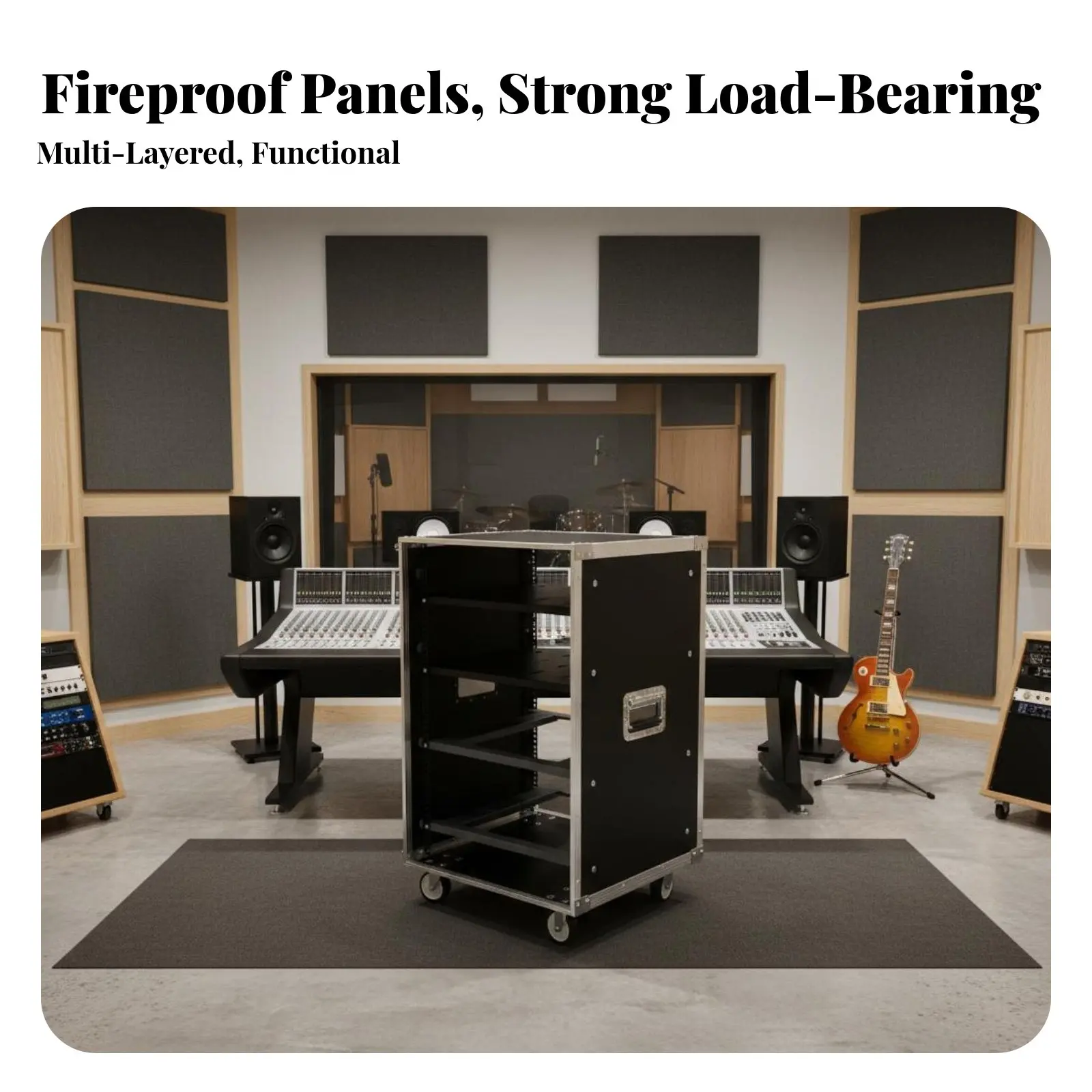 

Мобильная аудиомикшерная консоль на колесиках с блокировкой, мягкой поверхностью и дизайном для установки в стойку (для диджеев)