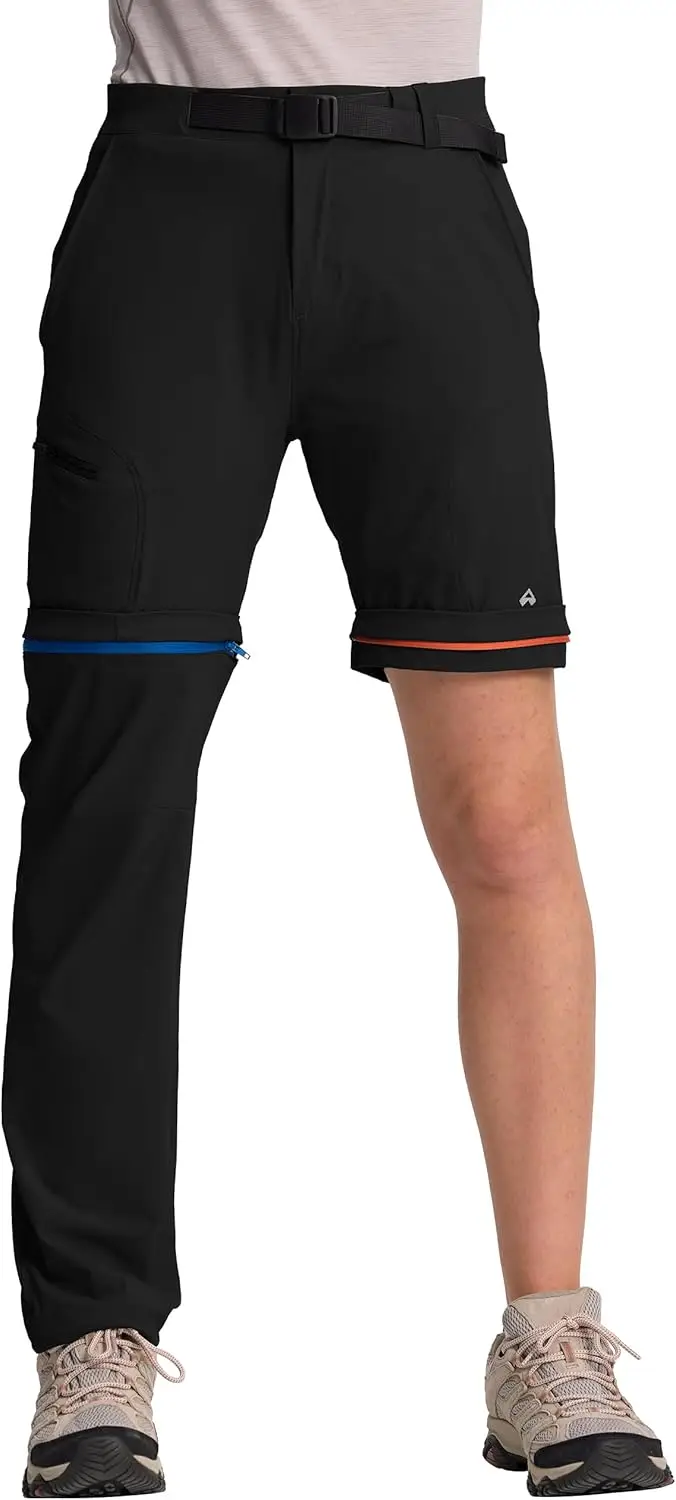 Pioneer Camp Women's Hiking Pants Convertible Quick Dry Stretch Zip-Off Pants Outdoor Cargo Safari Fishing