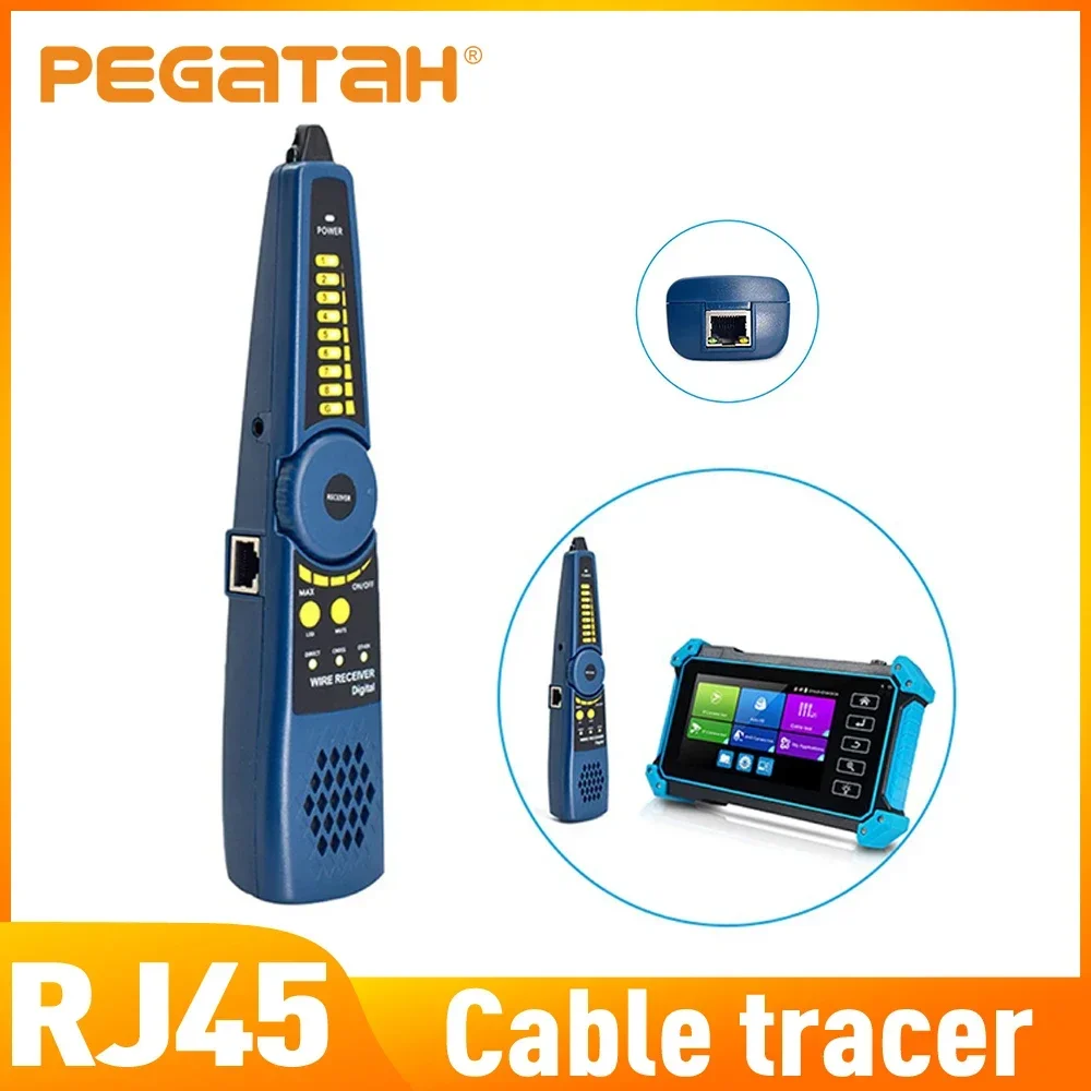 

Тестер сетевого кабеля PEGATAH LAN, детектор RJ45, искатель линии для монитора видеонаблюдения, трекер телефонных проводов для тестера серии 96