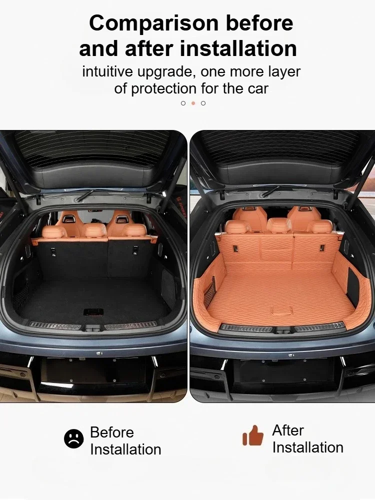 Picture 4: For BYD Sealion 7 2024 2025 Accessories Rear Trunk Mats Leather Anti-scratch All-inclusive Cargo Liner Luggage Protective Pad