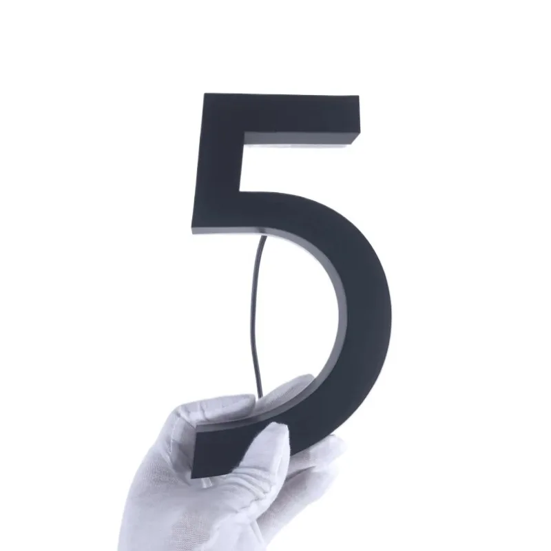 

Letter Black Metal Number Metal Sign House Business Office Outdoor Villa Apartment Door Number
