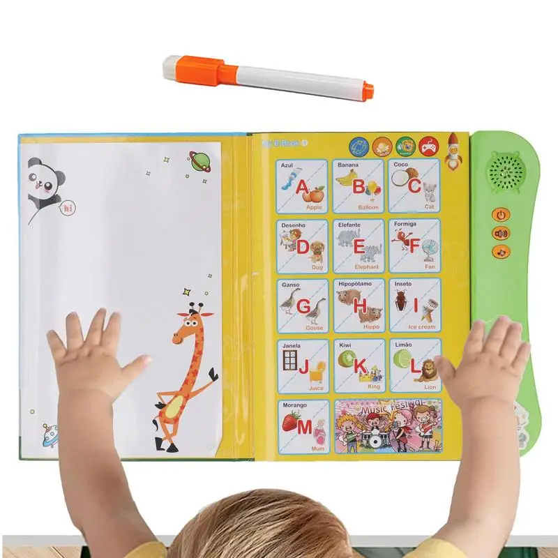 

Interactive Electronic Learning Talking Books Preschool Talking Sound English Book Kids English Letters Words Learning Book For