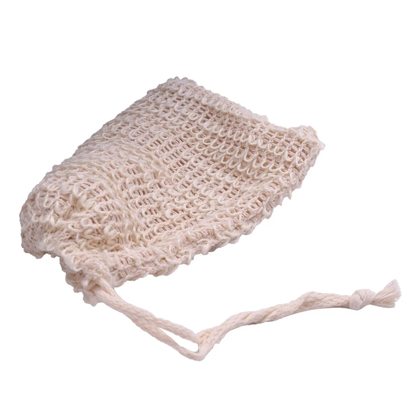 สบู่45แพ็คเพื่อขัดผิวถุงสบู่แฟลกซ์ตามธรรมชาติ