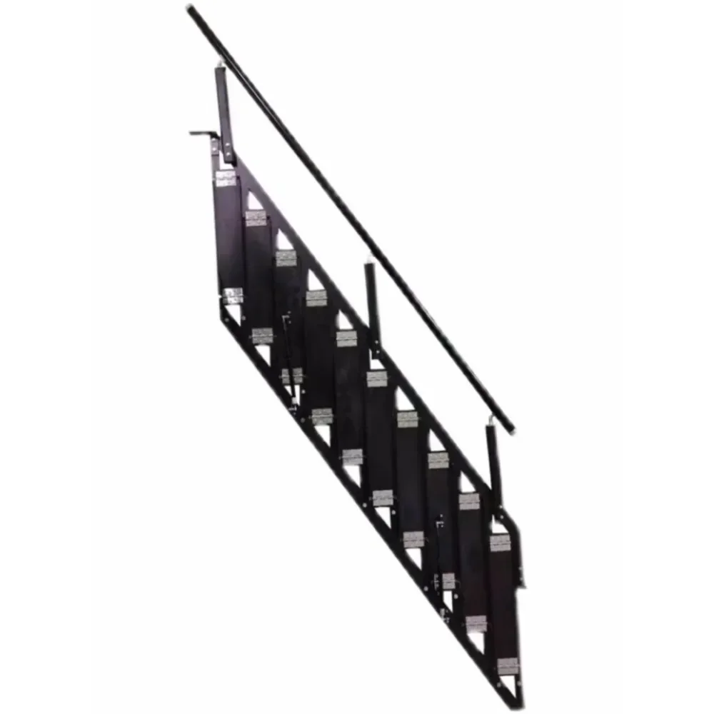 

Home attic folding ladder, wall-mounted folding ladder, side wall telescopic ladder, outdoor attic