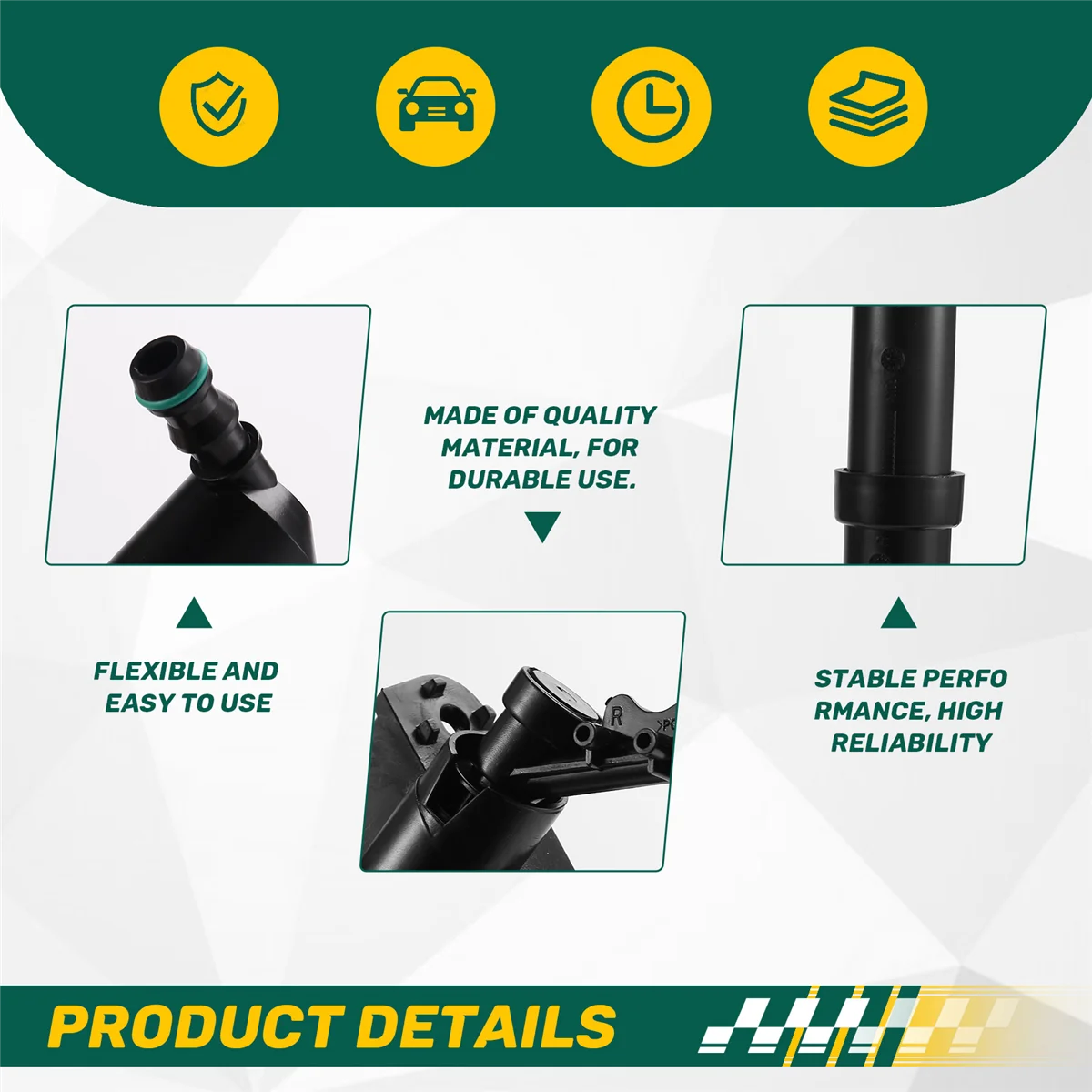 

# Автомобильные детали и аксессуары 61 Вт, 3C8955103, привод распыления воды для фар, форсунка омывателя фар, черный