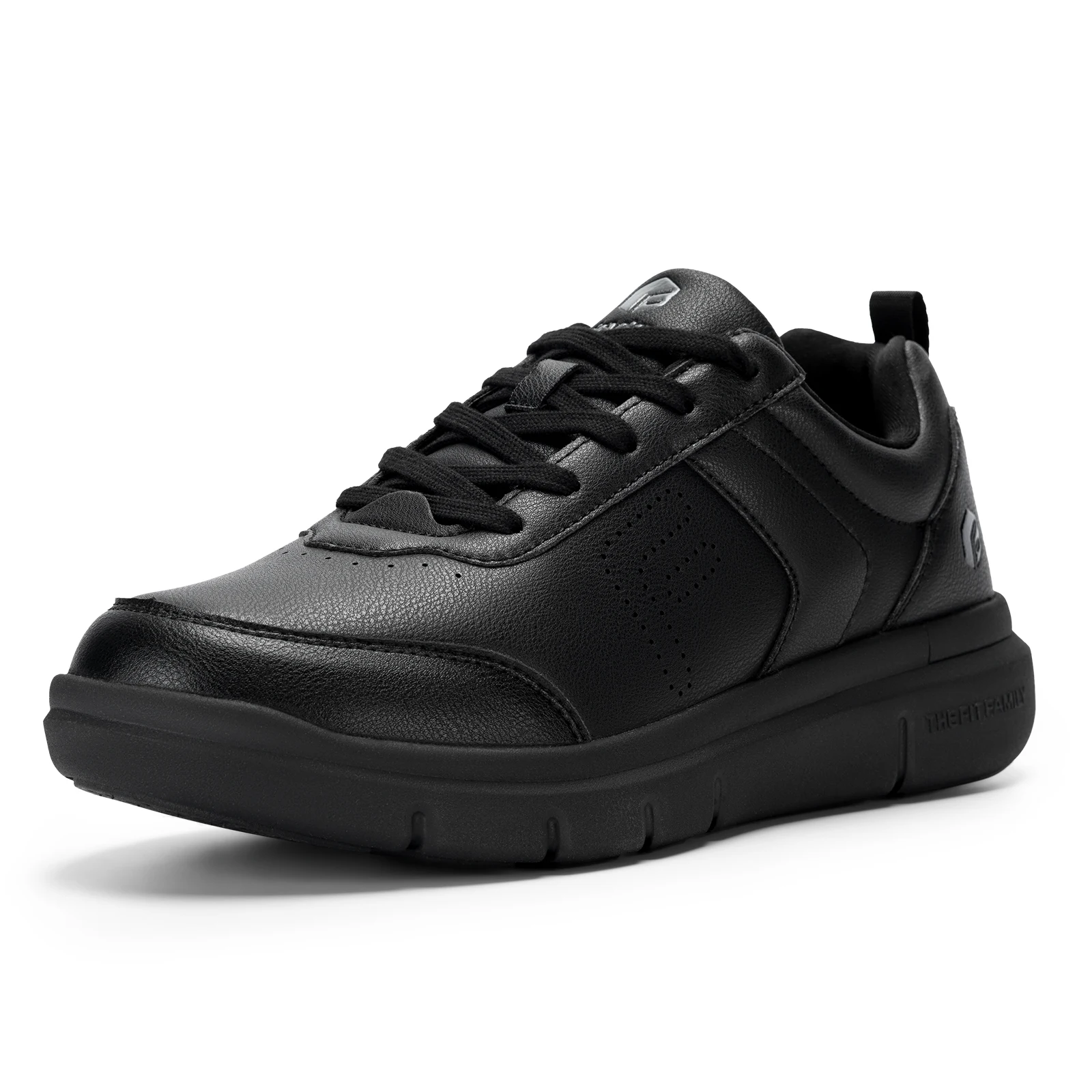 Fitville Men's Casual Shoes Extra Wide Toe Luxury Leather Dress Business Shoes for Men Comfortable Walking With Arch Support