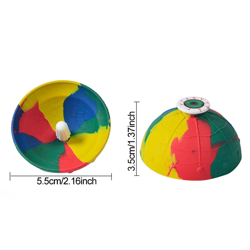 Kinder Outdoor Hip Hop Camouflage Rotierende Hüpfschüssel Spielzeug – Neuartiges, halbseitiges Springen, druckbeständiges Kinder-Spaßspielzeug – Detail 5