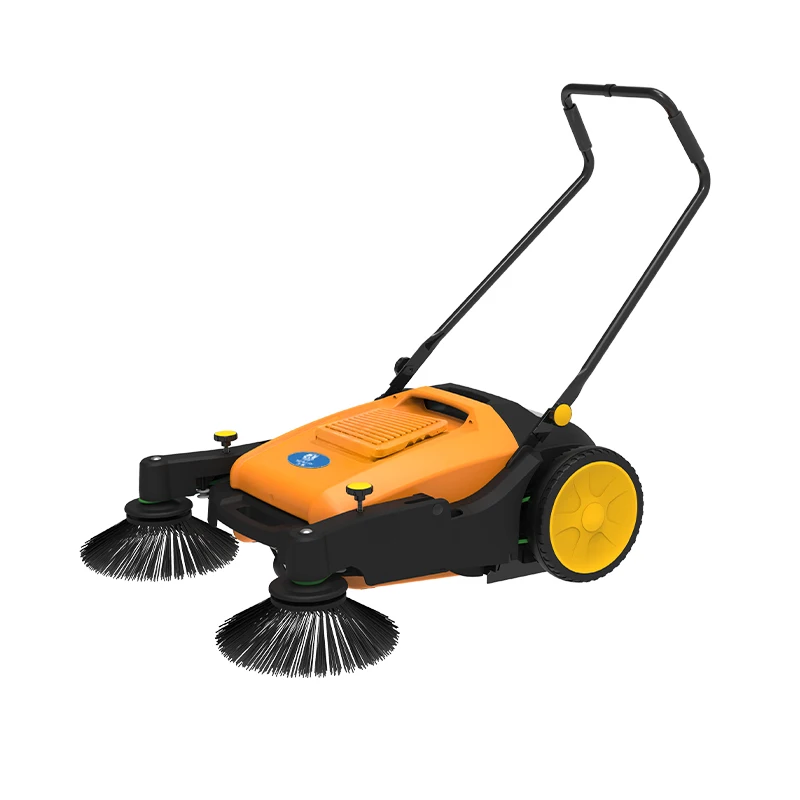 

CleanHorse K5 Folding Manual Push Walk Behind Parking Lot Floor Sweeper