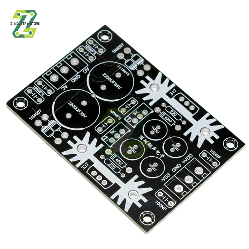 AC-DC LM317 LM337 Adjustable Voltage Regulator Power Supply Positive Negative Dual Power 5V 12V 24V PCB FOR Amplifier