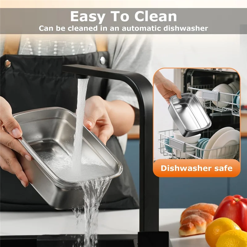 A005-무선 전기 도시락-휴대용 1.2L 음식 가열기 20000mAh 배터리 및 5면 가열, 사무실, 야외용