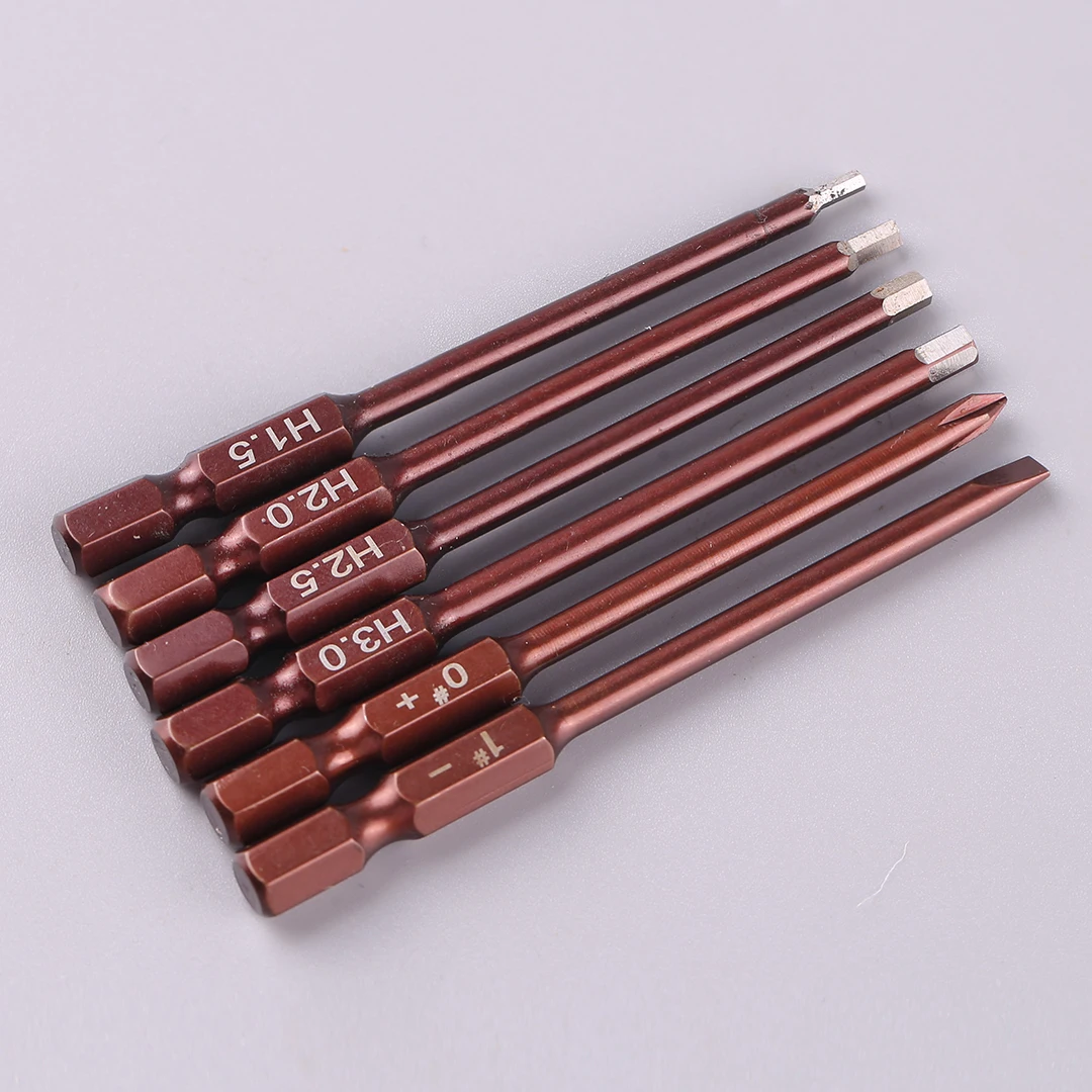 Mayatech Kit di strumenti per cacciavite esagonale magnetico 6 in 1 per elicottero RC Drone Strumento di riparazione modello di aereo Chiave per elicottero Strumento RC