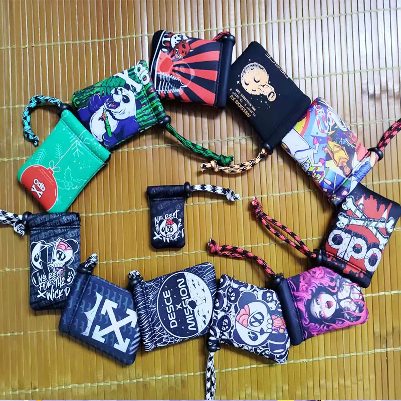 DIY stickers Neopren Water Proof Carry Pouch Wick'D PoundBag /Phone Bag/Neck Strap Handbag For dotAIO/Cthulhu Aio SXK BB Billet