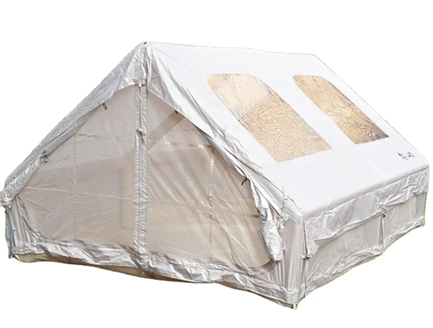2026 Self-Inflating Portable Outdoor Camping Folding Cabin Tent - Oxford Fabric Sunshade & Rainproof Overnight Wilderness Shelte