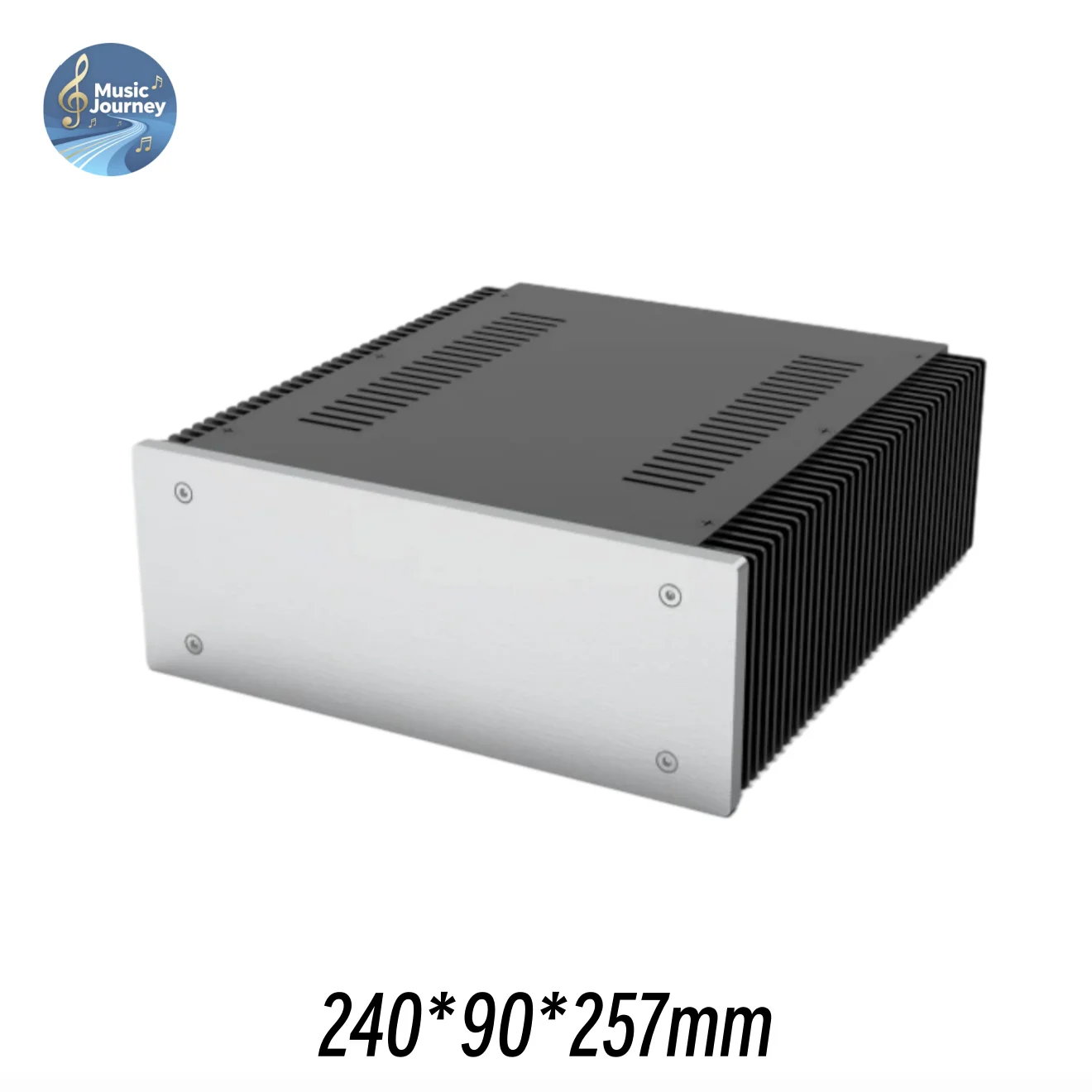 240*90*257mm Aluminum Power Amp Chassis, DIY Enclosure for Hi-Fi Preamplifier and Power Amplifier, Home Audio Amplifier Shell