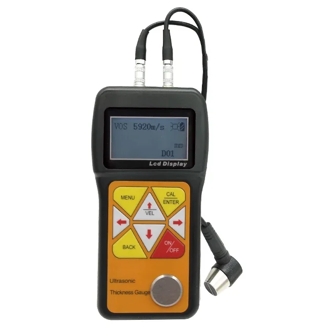 Digital Ultrasonic Thickness Gauge Meter with 0.75 to 600mm for Metals Plastic Ceramics