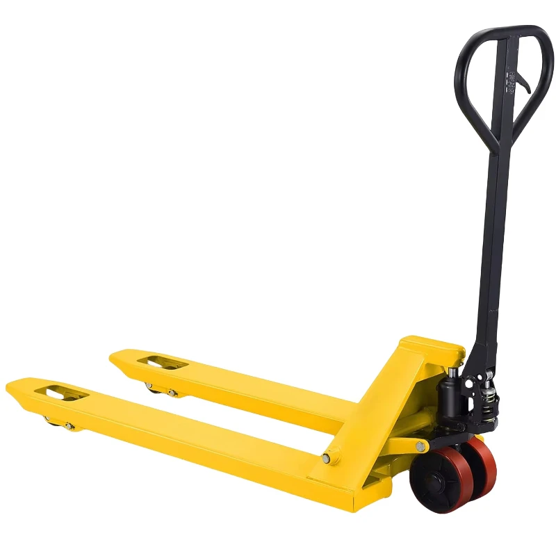 High Quality Manual Pallet Jack Forklift Truck Hydraulic Capacity 75mm Fork Height PU/Nylon Wheels Multi-Terrain Hand Pallet