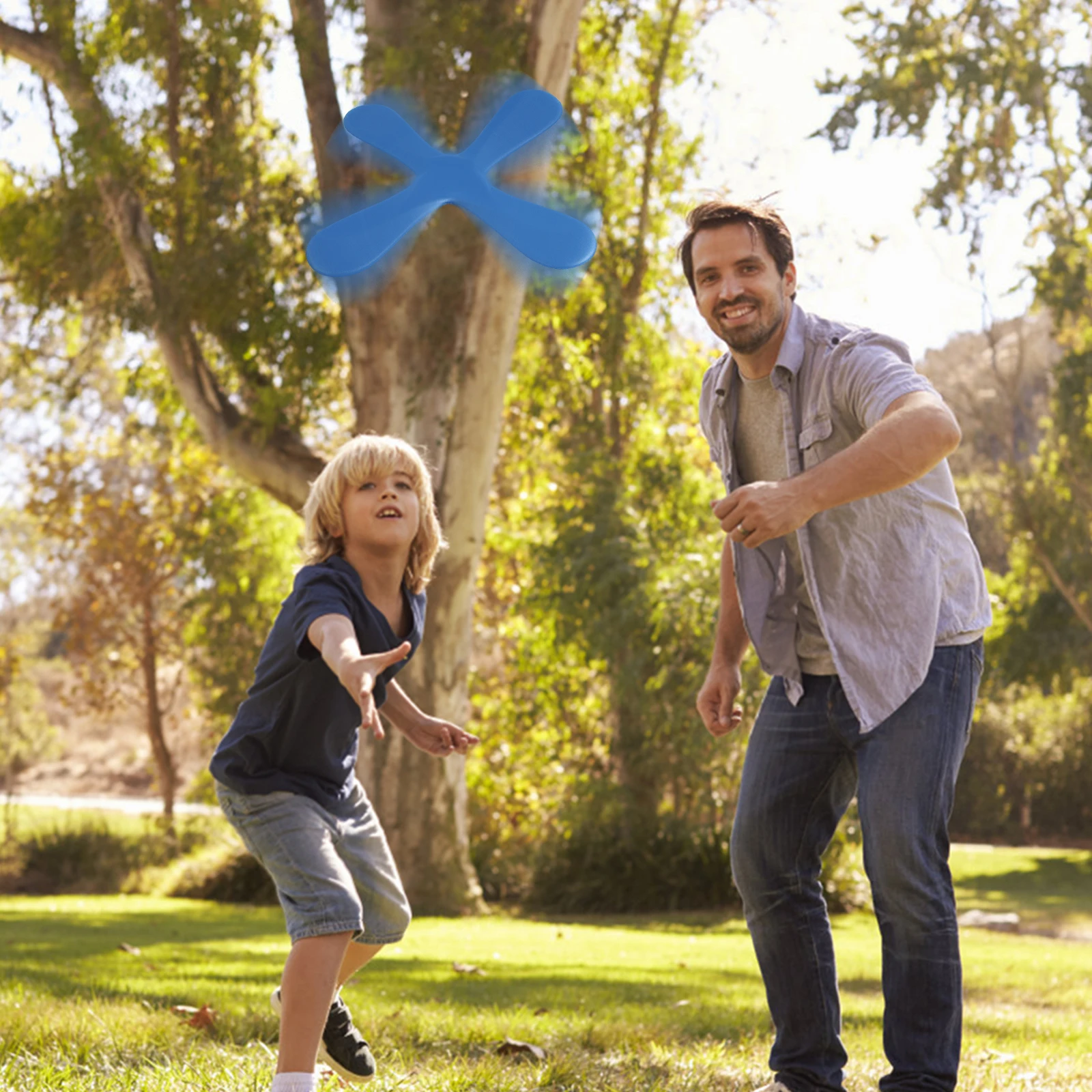 2 pezzi Boomerangs Schiuma Dischi volanti leggeri colorati Giochi da prato all'aperto per bambini Boomerang per esercizi fisici