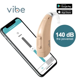VIBE 140db Power Hearing Aids For Severe Deaf,8 Channels Programmable Hearing Aid for Deafness High Quality Ear Care