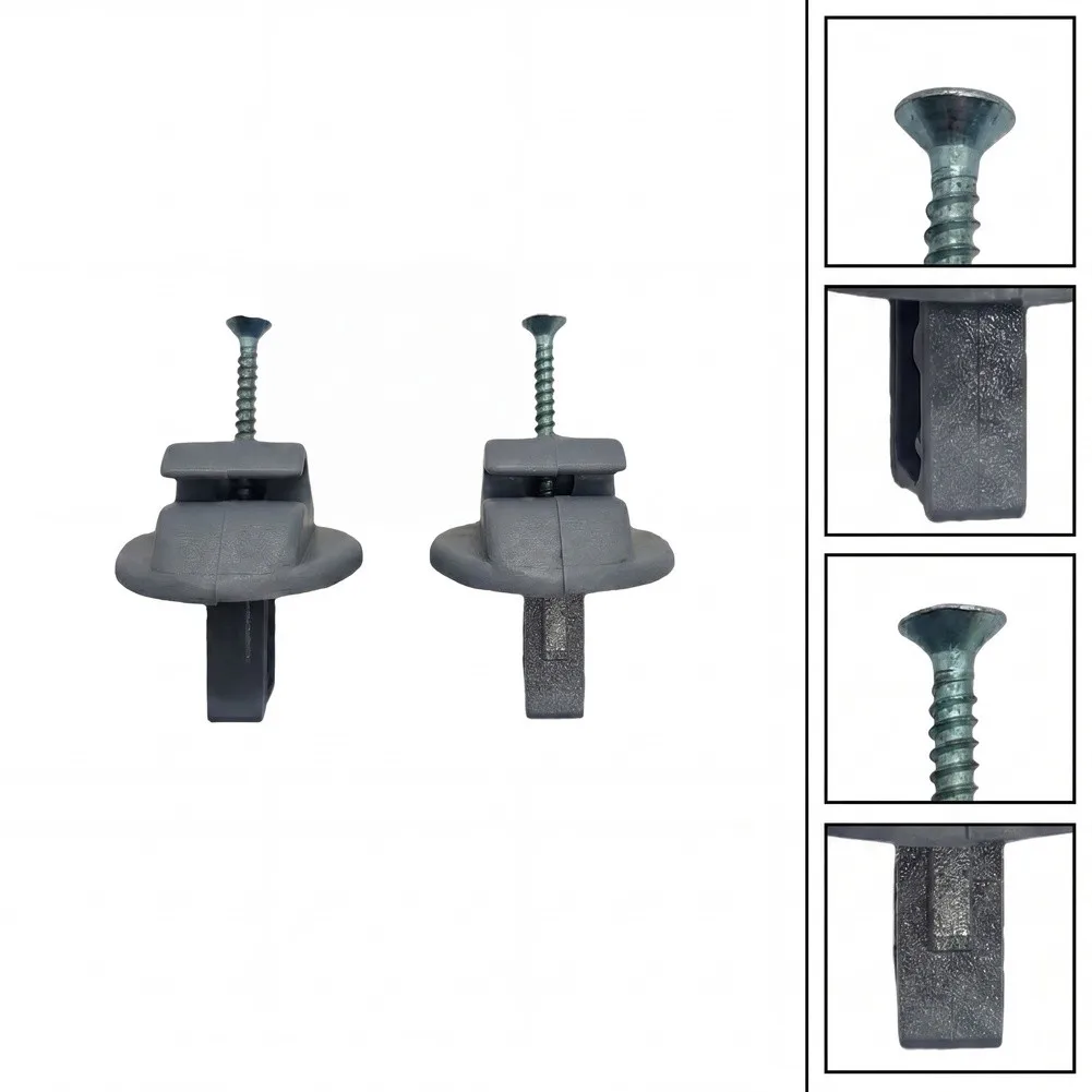 Car Sun Visor Clip 2pcs for Opel For Movano U9 1998-2019 For Vivaro 8200449006 Reliable Plastic Visor Fixing Clip