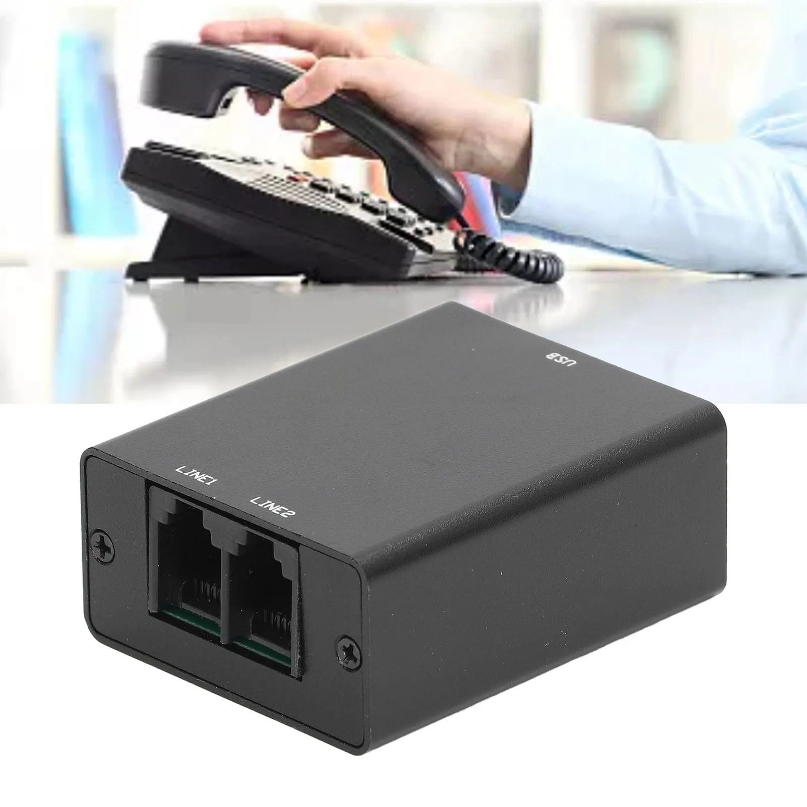 

Cell Phone Recording Device Mini Telephone Recorder with 32GB Automatic Stable Memory Clear Sound with RJ11 Port