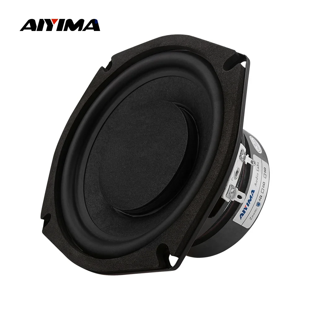 AIYIMA 1Pcs 5.25 Inch Subwoofer Speaker 4 8 Ohm 80W Woofer Speaker Super Bass LoudSpeakers Column For 5.1 Home Theater