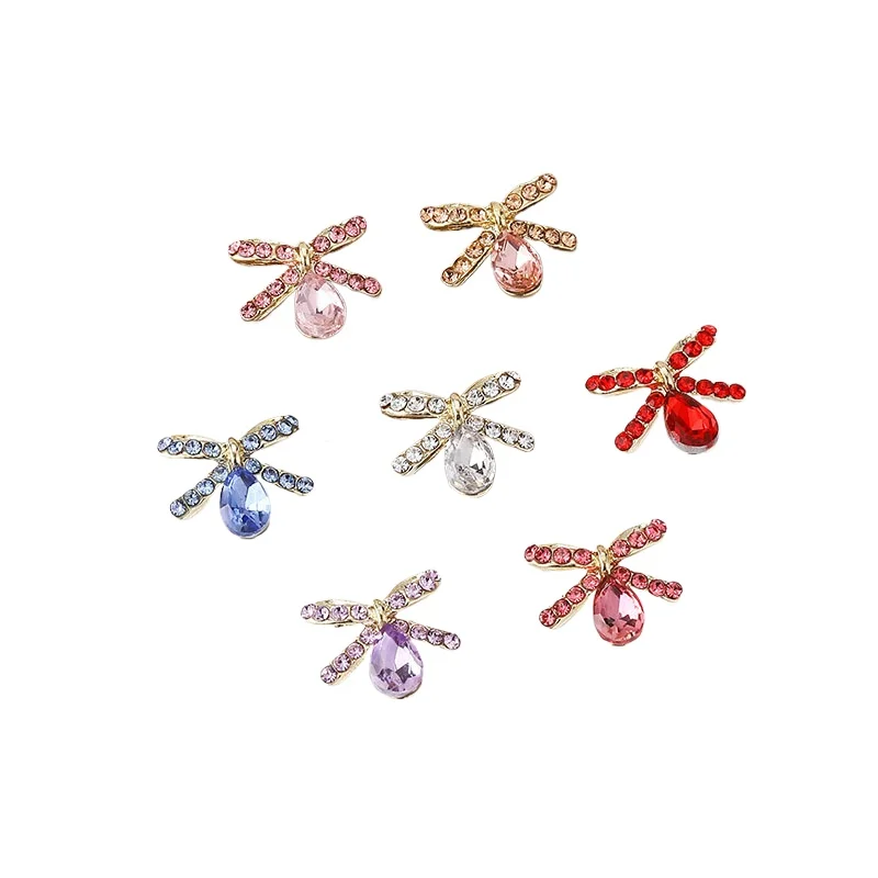 10pcs Rhinestone Waterdrop Nail Art Decorations Alloy Rhinestone 3D Waterdrop Cute Nail Art Drill/Sparkling Crystal Accessories