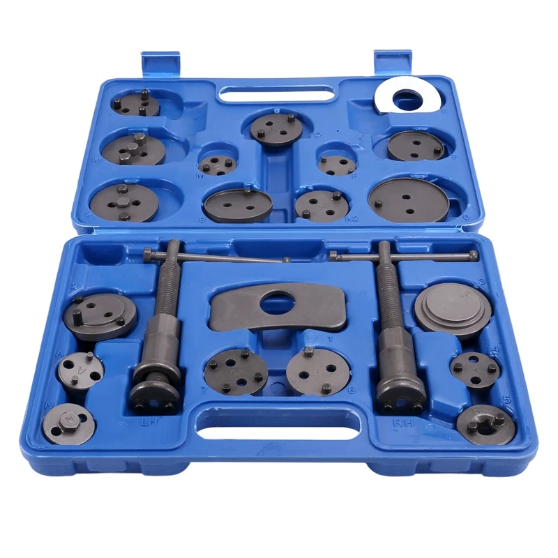 

22Pcs Heavy Duty Disc Brake Piston Caliper Compressor Rewind Tool Set & Wind Back Tool Kit For Brake Pad Replacement