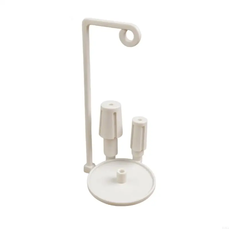   Double Spool Sewing Thread Stand With Polishing Guide Rings And Wide Base For Secure Placement Compactly & Space Saving