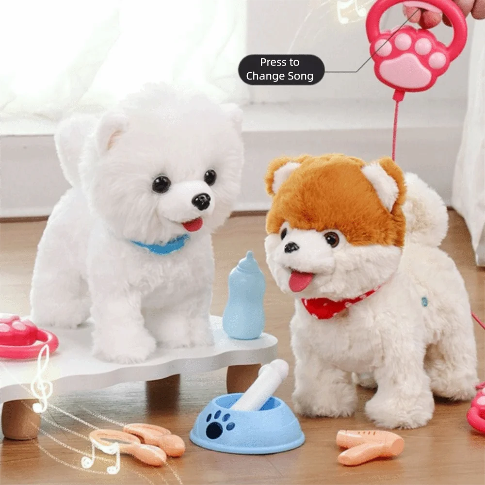 Simulazione Giocattoli elettronici Simulazione di animali domestici Giocattolo Peluche Cucciolo Passeggiata Corteccia Cane elettrico Cane interattivo Bambini