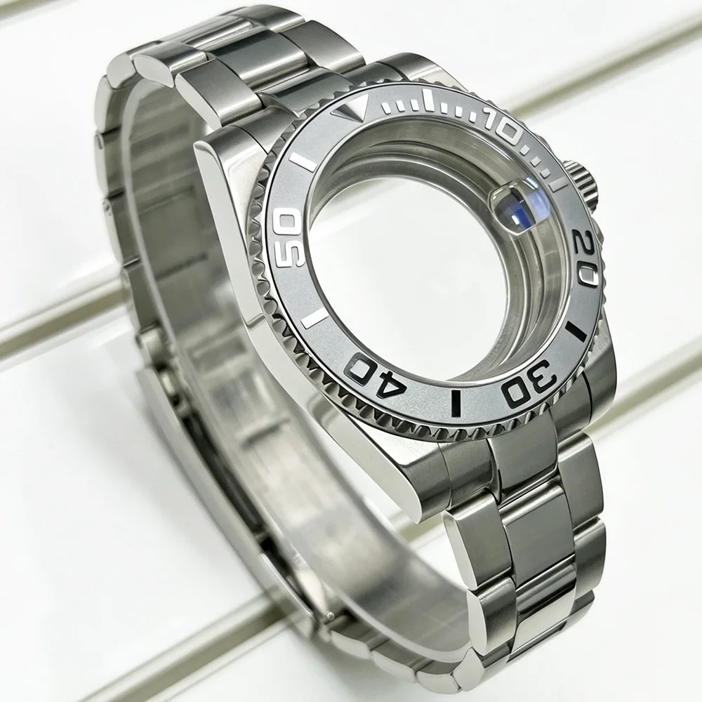 40mm Stainless Steel Automatic Mechanical Watch Case Strap For NH35 NH36 NH34 Miyota8215 ST1612 Movement Multiple Color Bezels