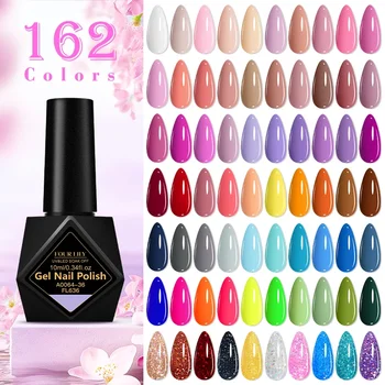 10ml Gel Nail Polish 162 Colors Nail Supplies Vernis Semi Permanent Nail Art Manicure…