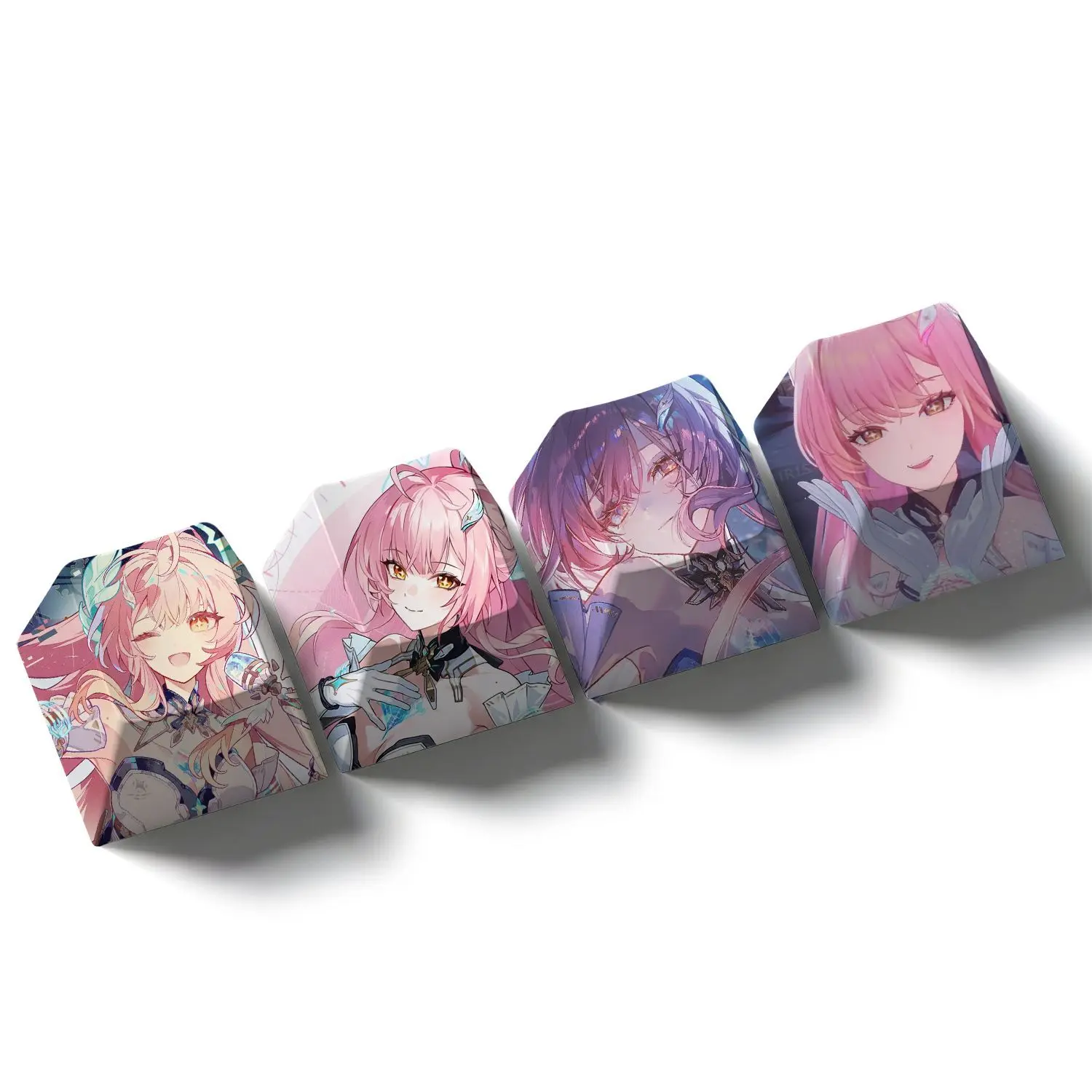MAIMOOO Wuthering Waves Personalized Keycaps 4Keys Cherry R4 PBT Custom Aemeath Chisa Denia Anime Keycap for Mechanical Keyboard